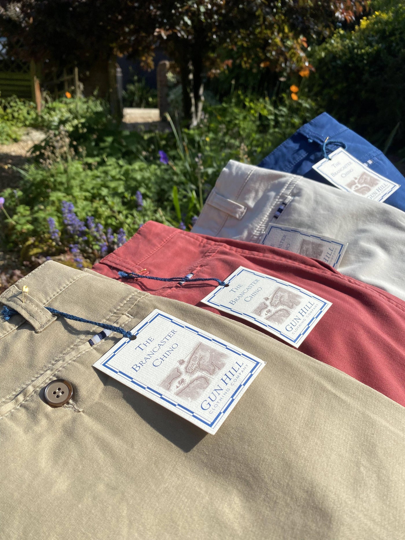 New Gun Hill Brancaster Chinos: The Perfect Choice for Sunny Days and Smart Parties - Gun Hill Clothing Company
