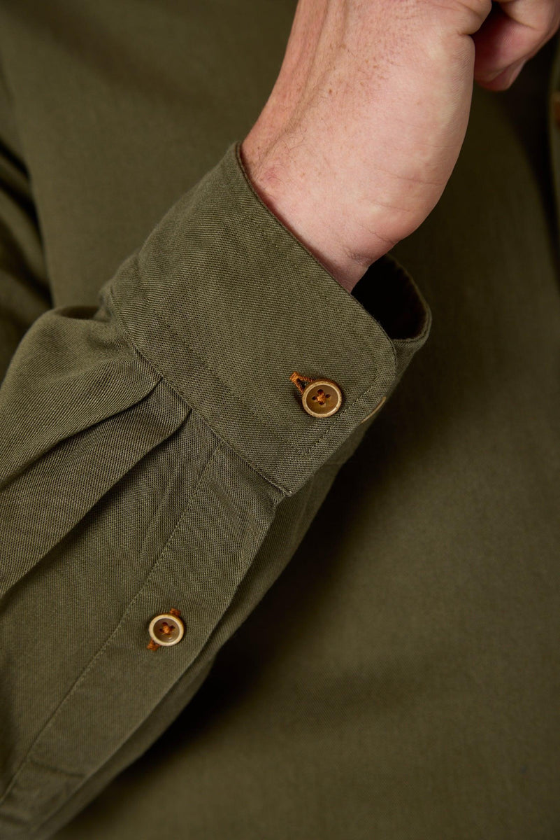 Gun Hill Mens Old Smoothy shirt Khaki Gun Hill Clothing Company