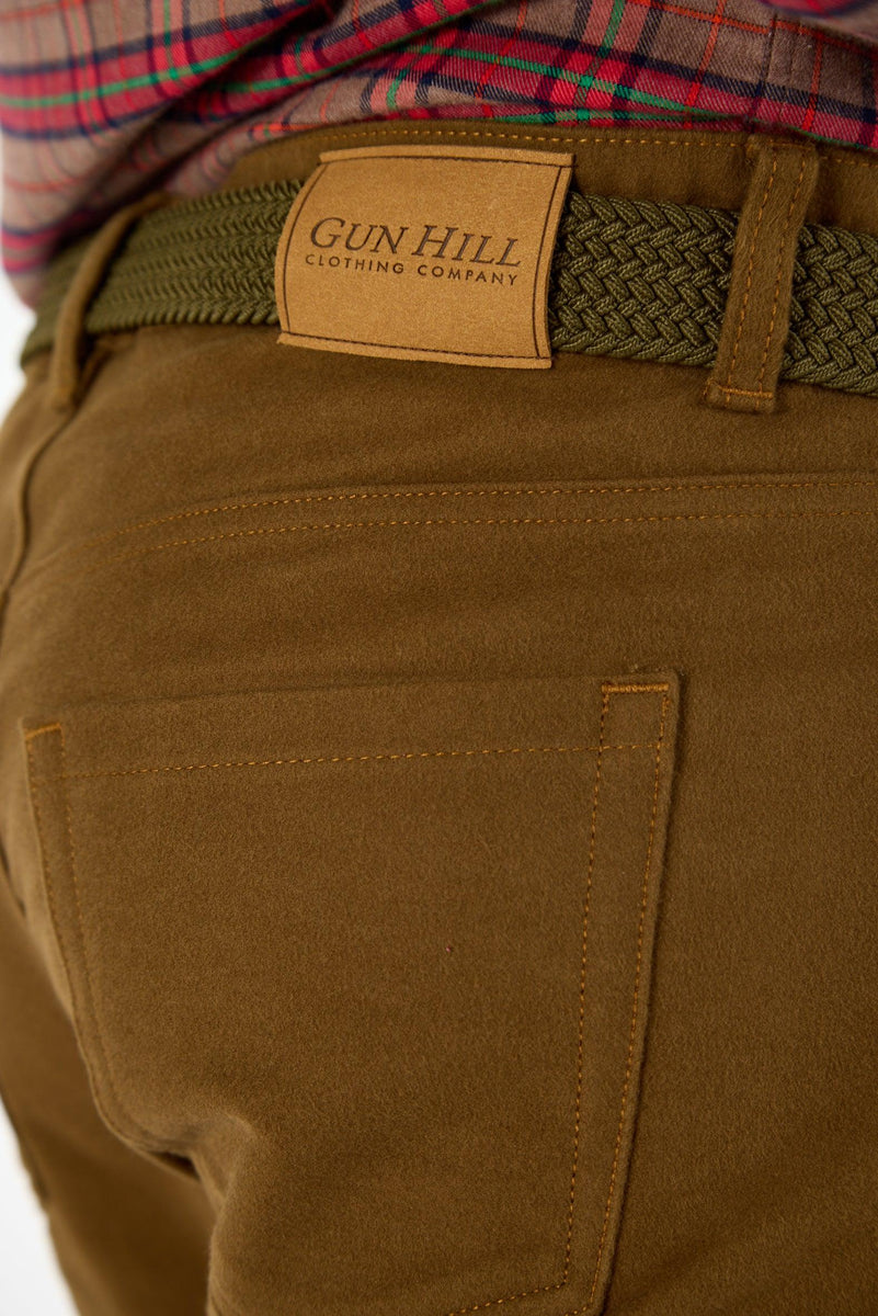 Gun Hill Men's Quality Moleskin Jeans midnight olive tan stone Gun