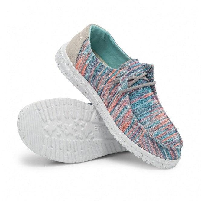 Pink hey dude shoes top