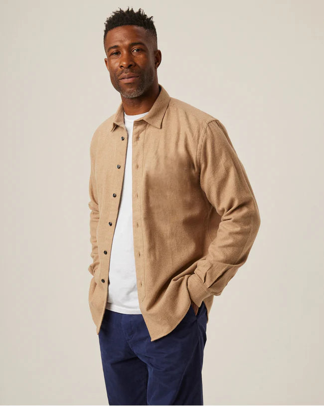 Peregrine Mens Lounge shirt Camel Gun Hill Clothing Company