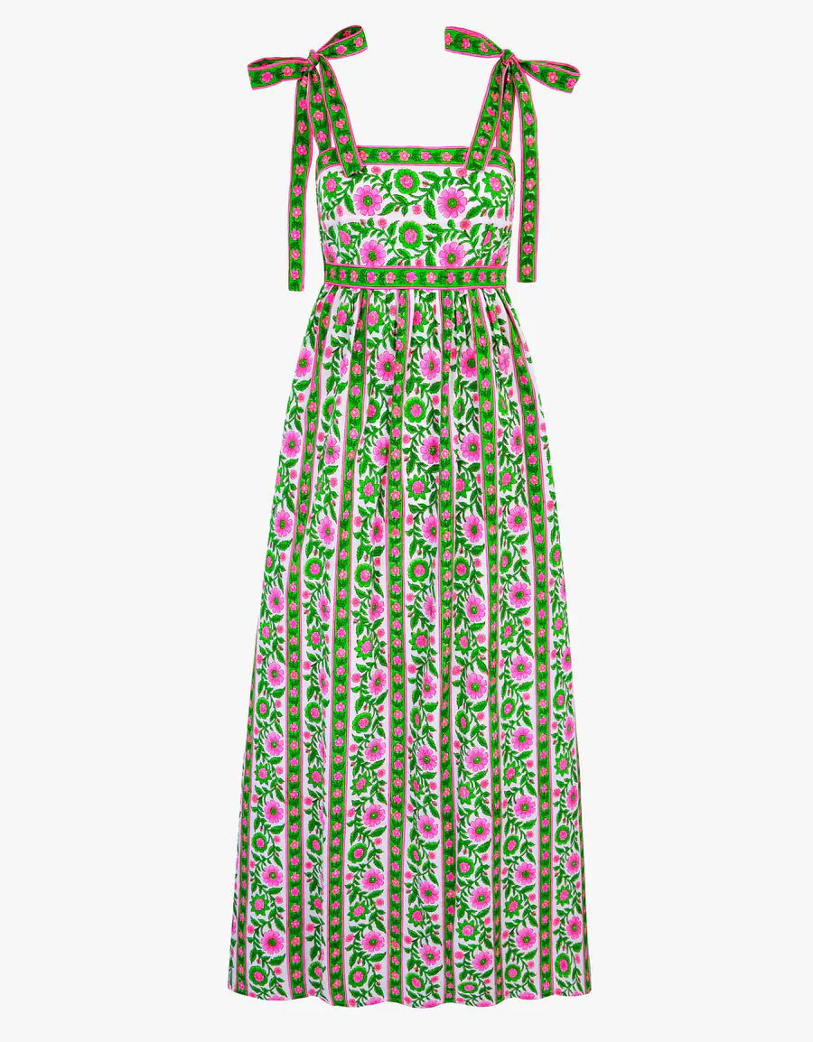 adrianna papell emerald green dress Just A Feeling Emerald Green Floral Brocade Dress – Shop the Mint main image 1