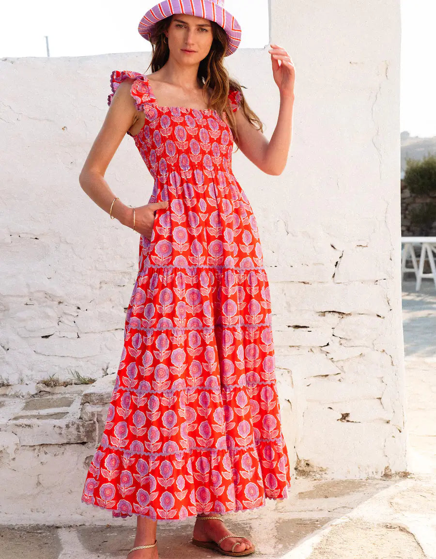pink city print dress Pink City Prints Mia Dress