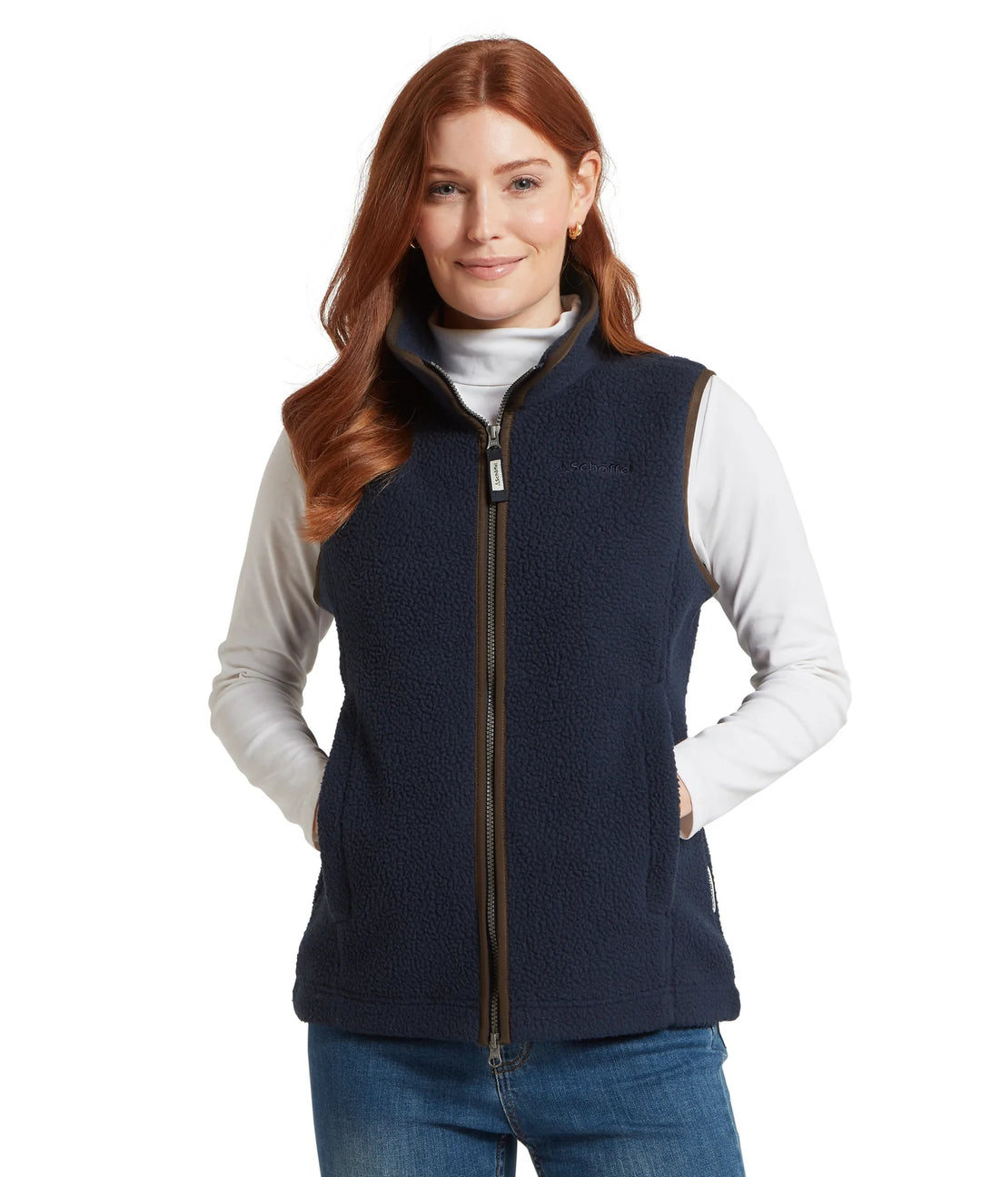 Gilets Ideas Schoffel Oakham Fleece Gilet Slate Blue Schoffel