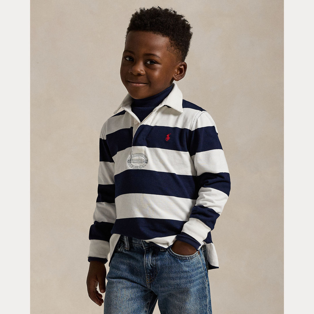Ralph Lauren The iconic rugby - White/cruise navy – Gun Hill