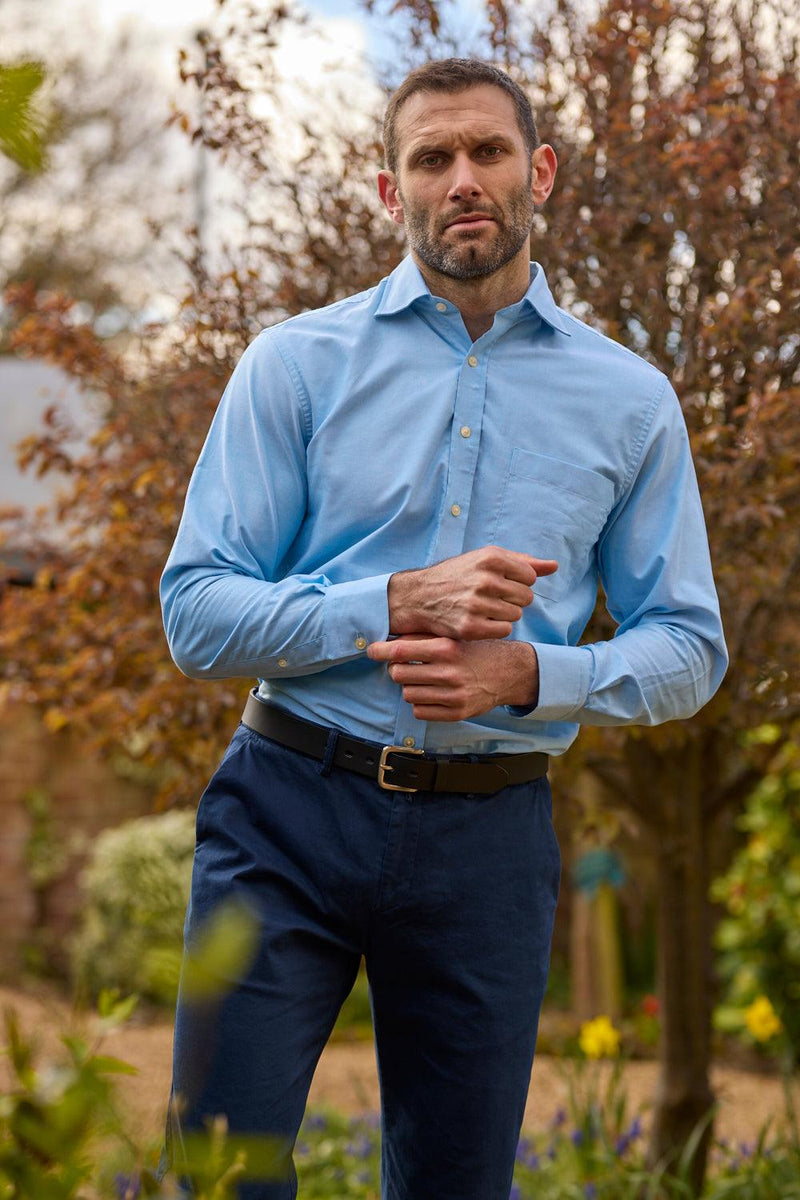 Gun Hill Mens Sea Oxford shirt Turquiose Gun Hill Clothing Company