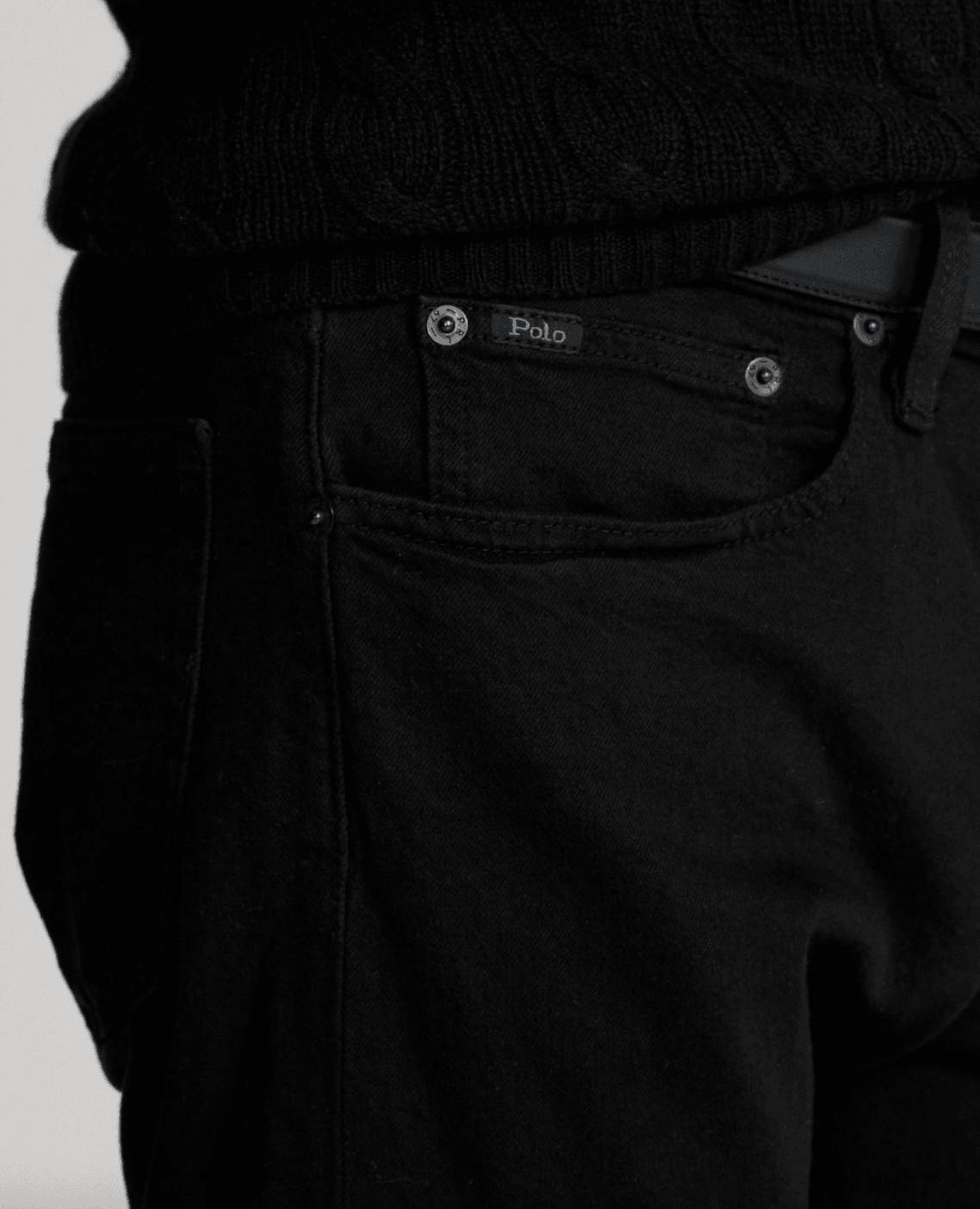 Ralph Lauren Mens Sullivan Jeans black Gun Hill Clothing Company