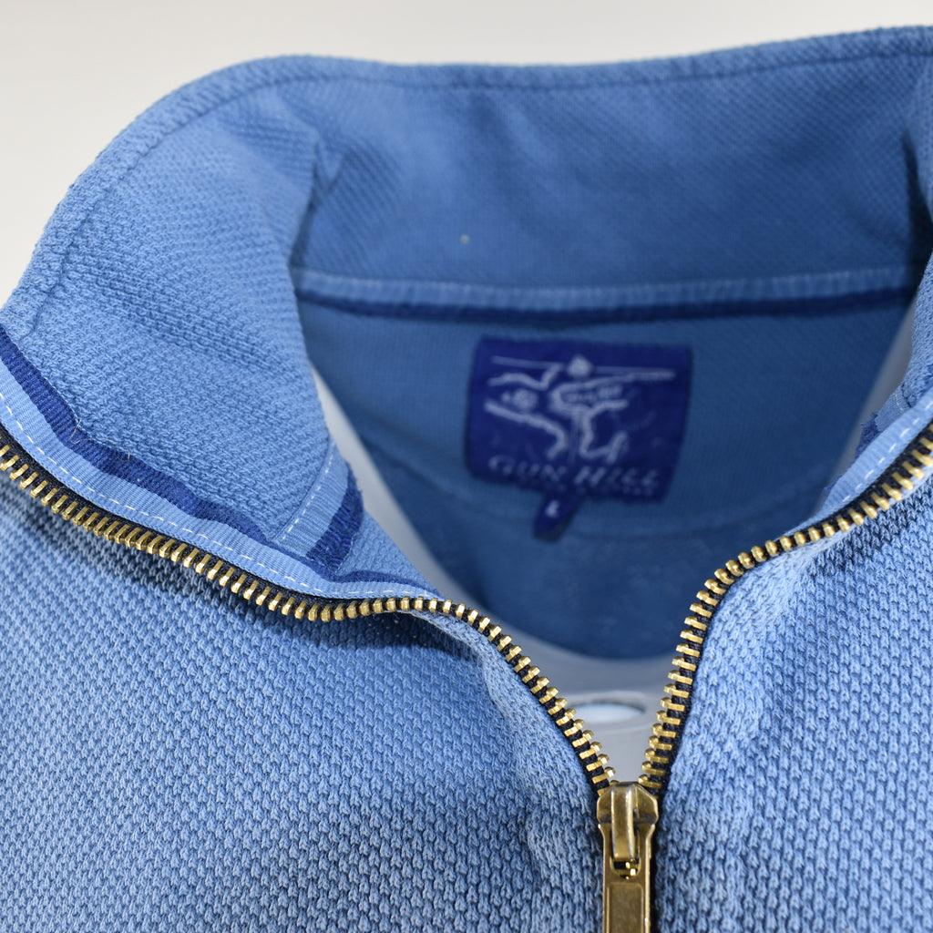 Gun Hill Mens Stiffkey Half Zip Pique Sweater 3 colours Gun Hill Clothing Company