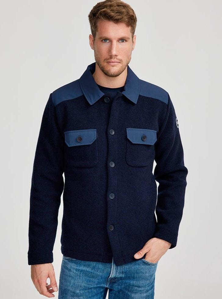 Mens overshirt navy top